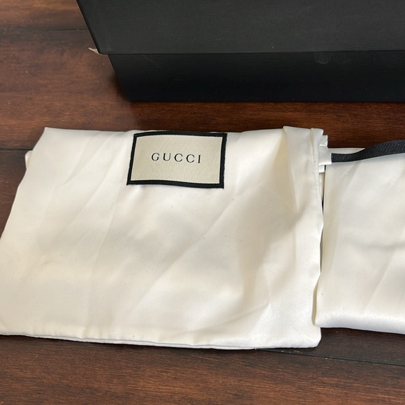 Gucci Ace Web Embroidered Bee Leather Sneakers size 37 Made in Italy Authentic - Picture 4 of 16